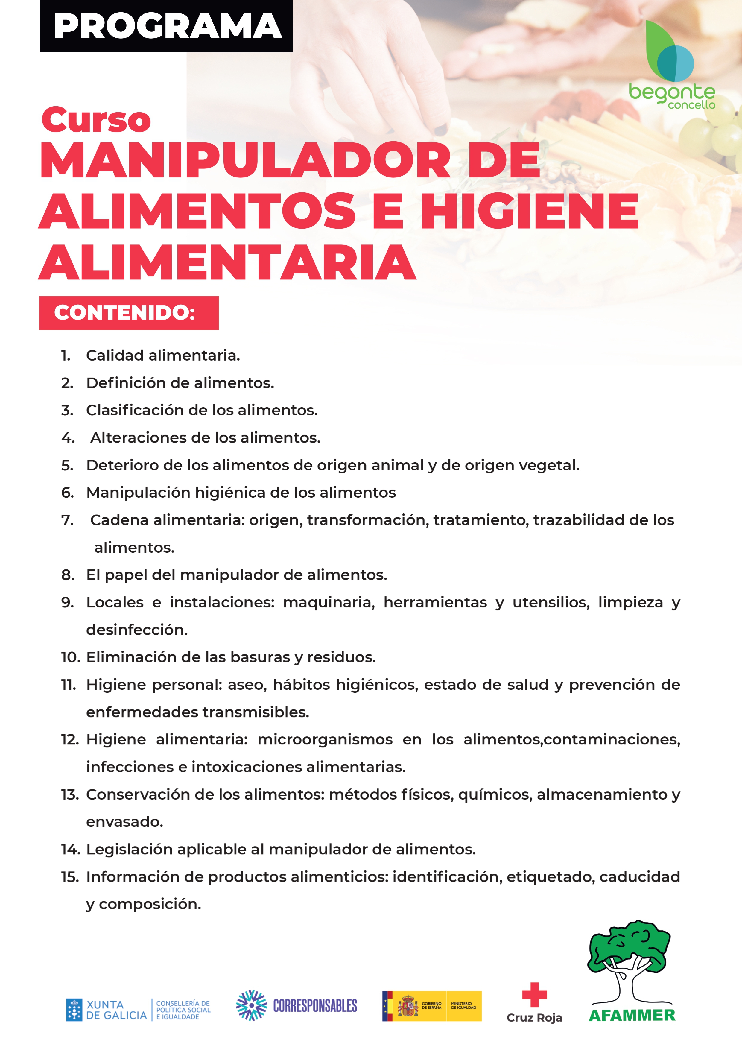 manupulador alimentos